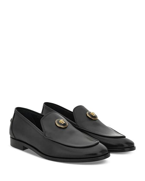 Versace Men's Medusa Slip On Loafers 